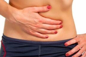 Sakit perut kerana kehadiran parasit di dalam badan